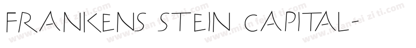 Frankens Stein Capital字体转换
